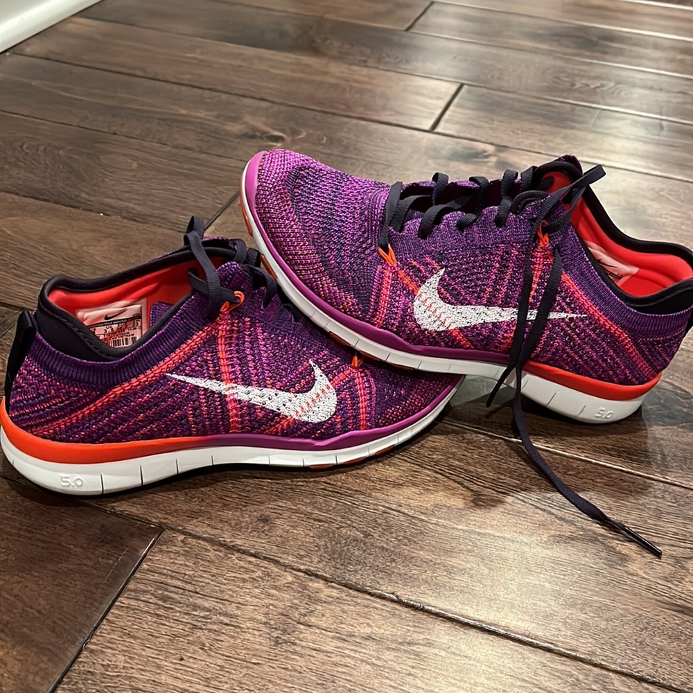 GUC purple & orange Nike free 5.0 sz 6 - Picture 7 of 7